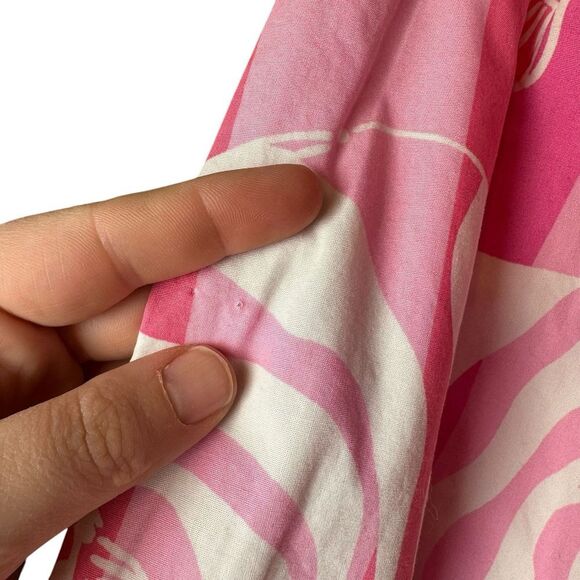 Lilly Pulitzer Skirt Size 8 Pink Zebra Animal Print A-Line Cotton Summer Preppy - Picture 5 of 10